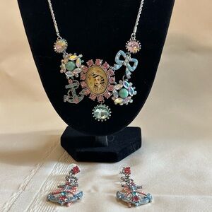 Betsey Johnson Anchors Away necklace and earrings
